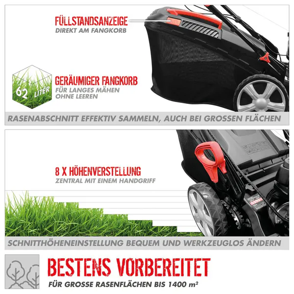 Hovedbilde Güde Gressklipper Premium+ M/EL START og Li-Ion ...